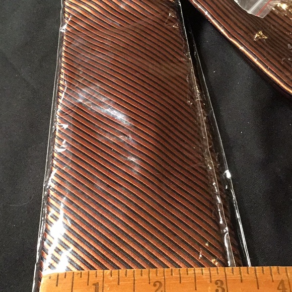 Tie with matching cuff links handkerchief silk - Picture 4 of 4